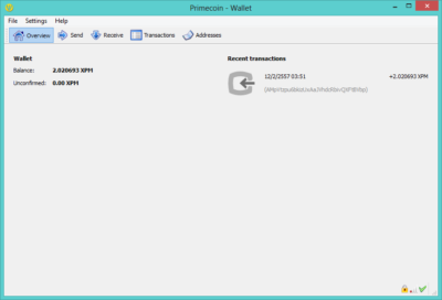 primecoin wallet
