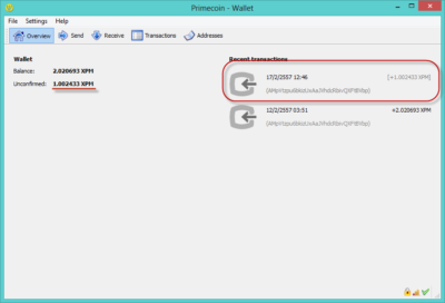 primecoin wallet