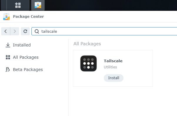 synology package center